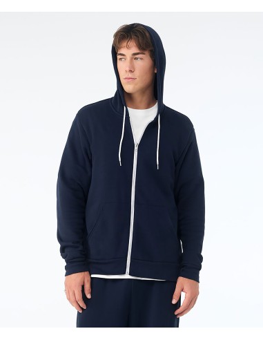 BEL-3739-Sweat-shirt à capuche zippé unisexe
